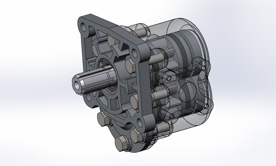 Gear oil pump 32 3D CAD Model Library GrabCAD