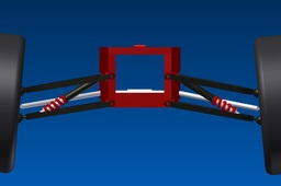 Single-seater suspension simulation