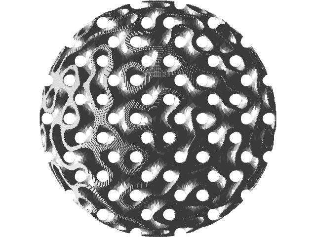 Gyroid Shell Sphere of 30% volume fraction