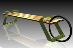 Bench and stand for bicycles