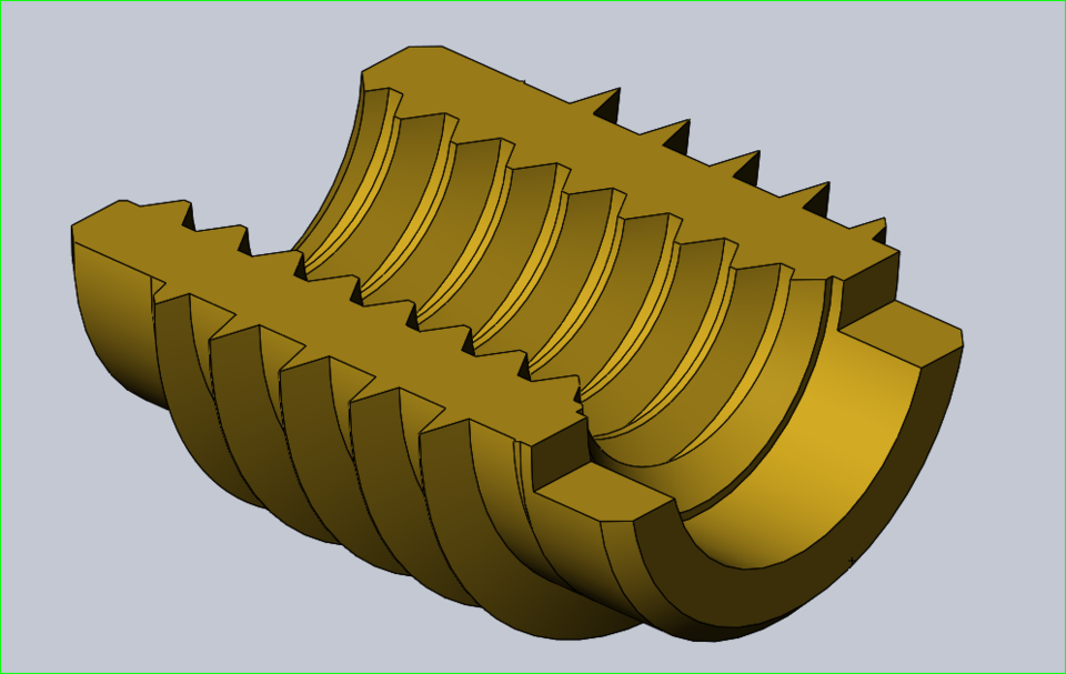 1/420 Threaded Insert 3D CAD Model Library GrabCAD