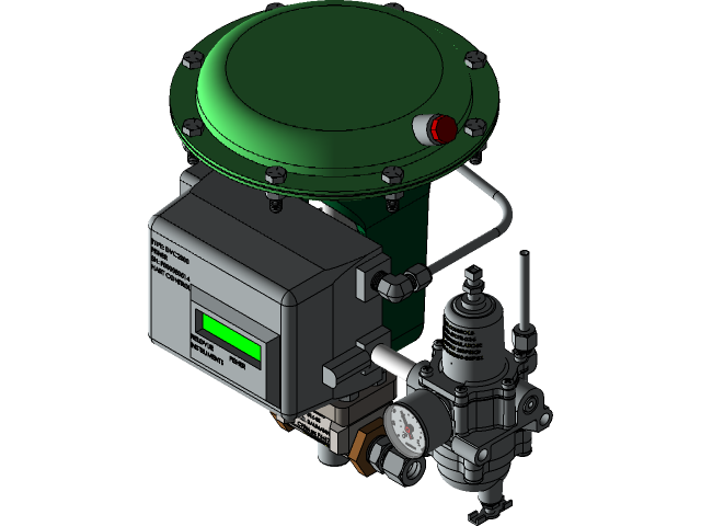 Fisher control valve 3d model