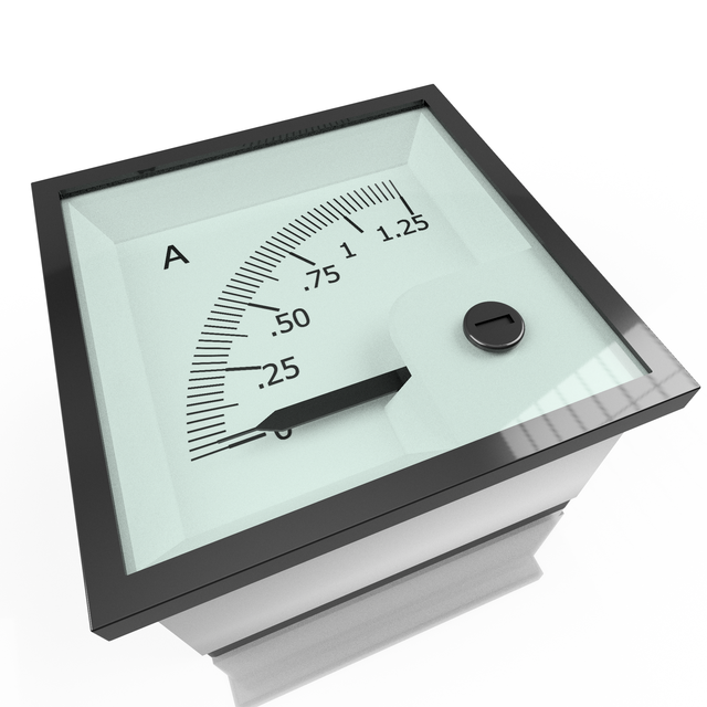1.25 Ammeter 3D CAD Model Library GrabCAD