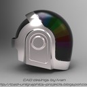 Daft Punk helmet model and tutorial