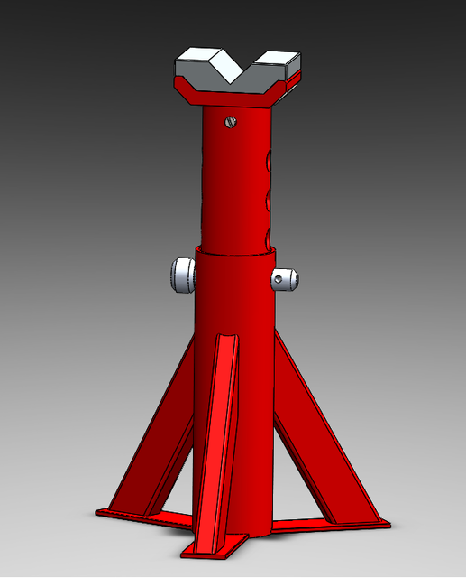 axle support 3D CAD Model Library GrabCAD