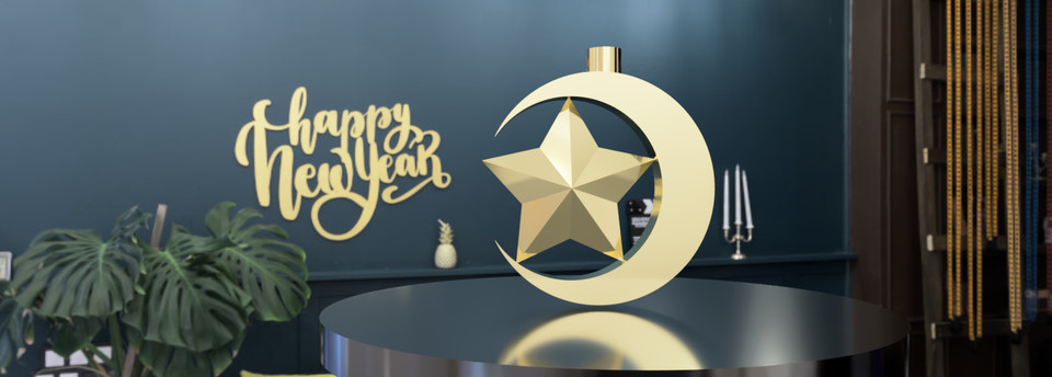 Star and moon Pendant