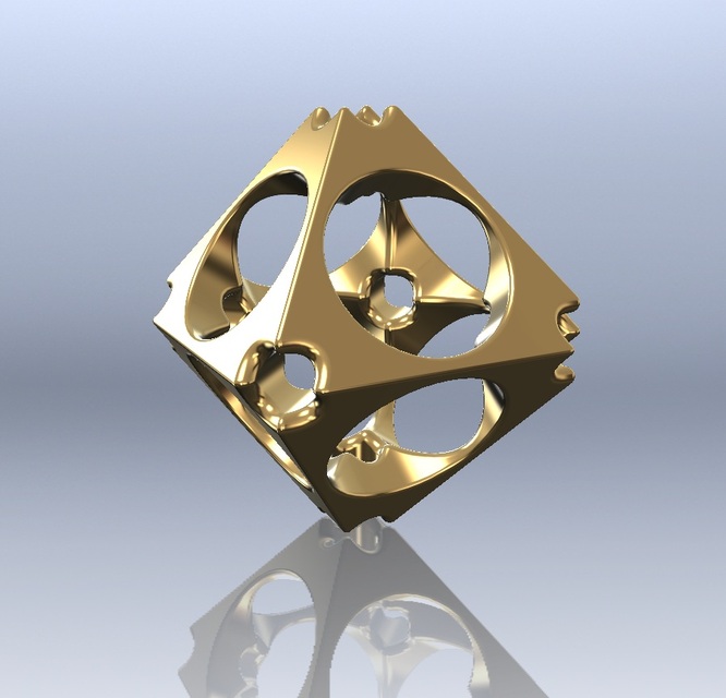 8 Sided Object 3D CAD Model Library GrabCAD
