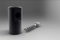 Triple screw pump body