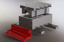 mold for the polymer-sand tiles