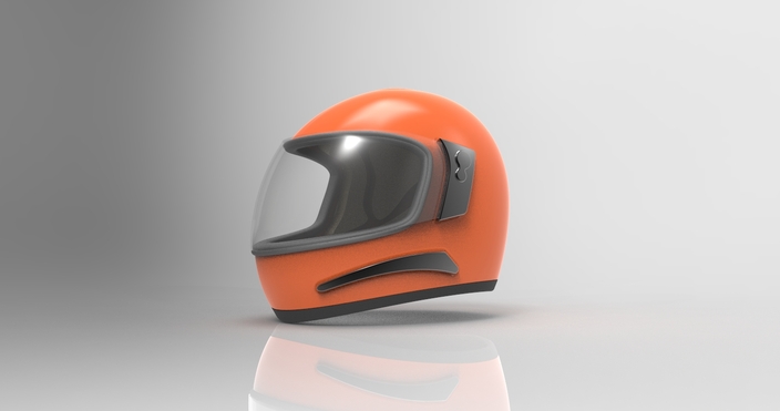 Helmet for motorbike.
