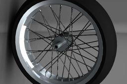 Motorcycle Rear Wheel (spoked) With Tire (~180/55) 17 * 5 