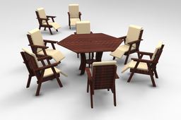 GARDEN TABLE AND CHAIRS