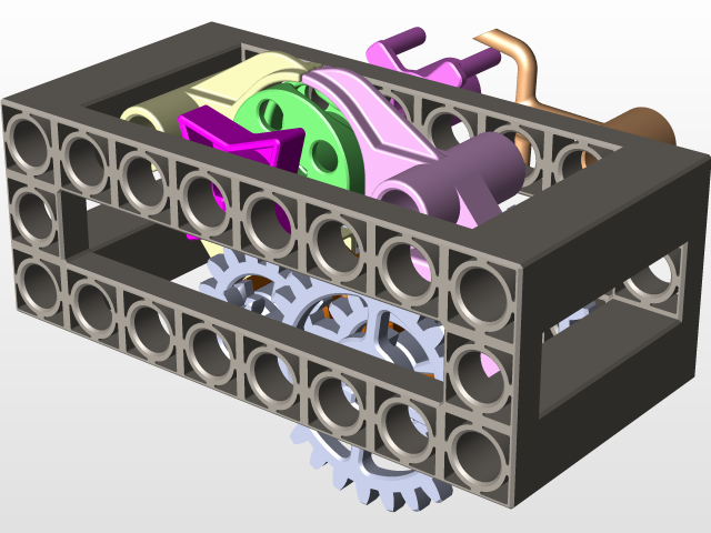 Gearbox for Lego