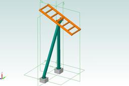 Euro-fighter Style Roller Coaster Track Section