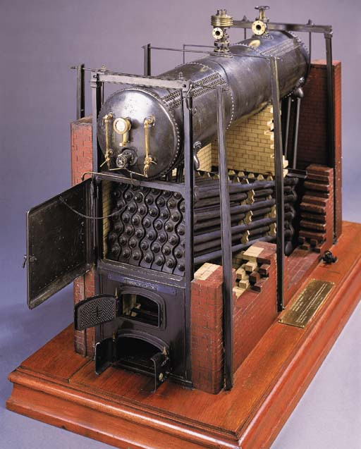Babcock & Wilcox Patent WaterTube Safety Boiler from 1889 3D CAD
