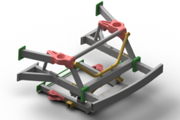4 wheel frame