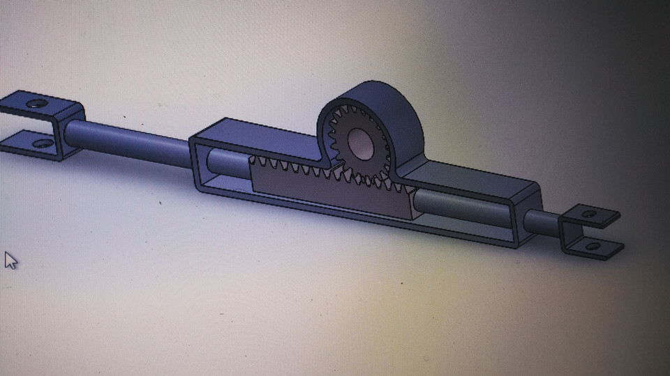 Steering Rack And Pinion Solidworks Cad Model Grabcad Load In Viewer Uploaded By Anonymous
