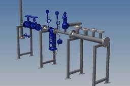 Steam Pressure reducing set and header
