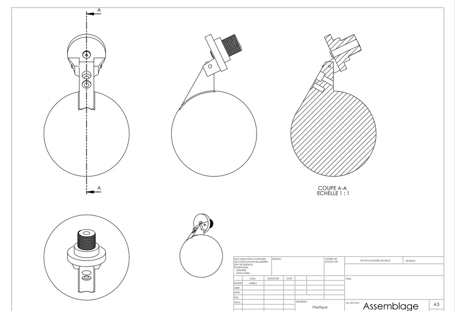 Float valve 3D CAD Model Library GrabCAD