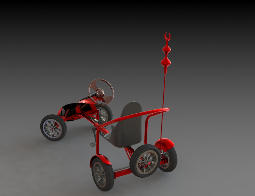 pedal go kart 3D CAD Model Library GrabCAD