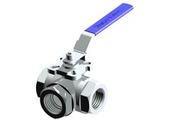 1 1/2 INCH 3 WAY BALL VALVE with handle