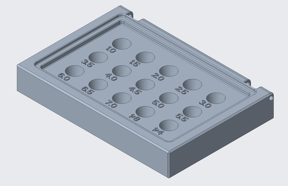 3D printable box for ER11 collet set 3D CAD Model Library GrabCAD