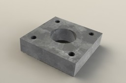 4 screw hole plate