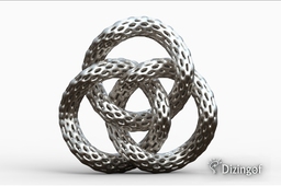 Borromean Rings - Math Art by @Dizingof