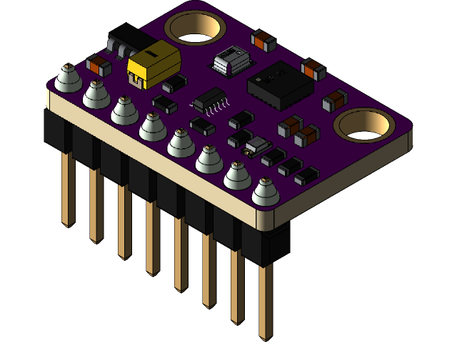 GY-91 IMU Module - MPU 9250 + BMP 280 | 3D CAD Model Library | GrabCAD