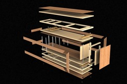 Modern Wooden Table / Bench