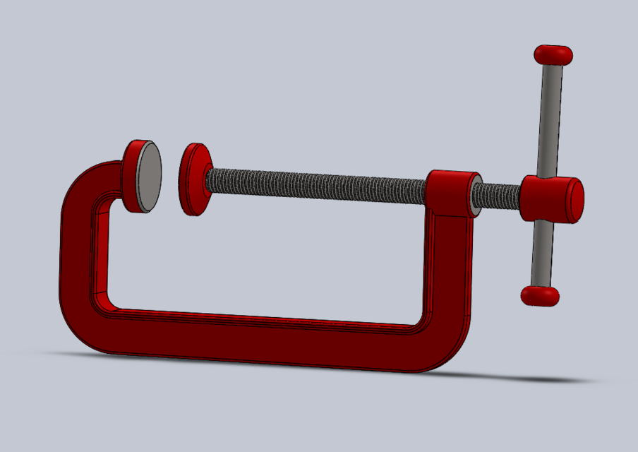 CClamp 3D CAD Model Library GrabCAD