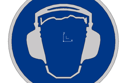 Etiquette ronde casque / Label round helmet