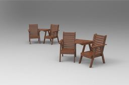 Companion garden chair