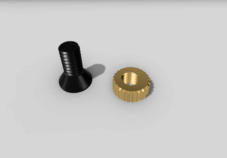 Screw 3D CAD Model Library GrabCAD