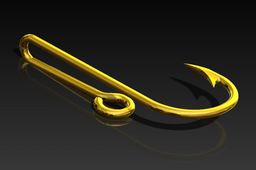 Fish Hook Hatpin