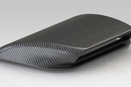 Carbon fiber hood scoop