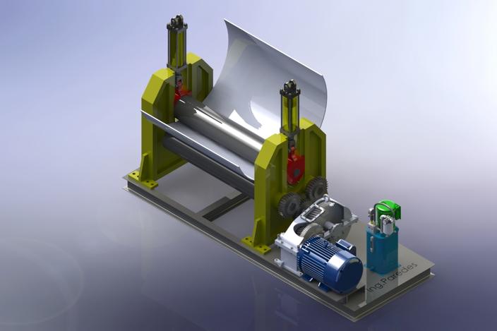 roladora para planchas - SOLIDWORKS - 3D CAD model - GrabCAD