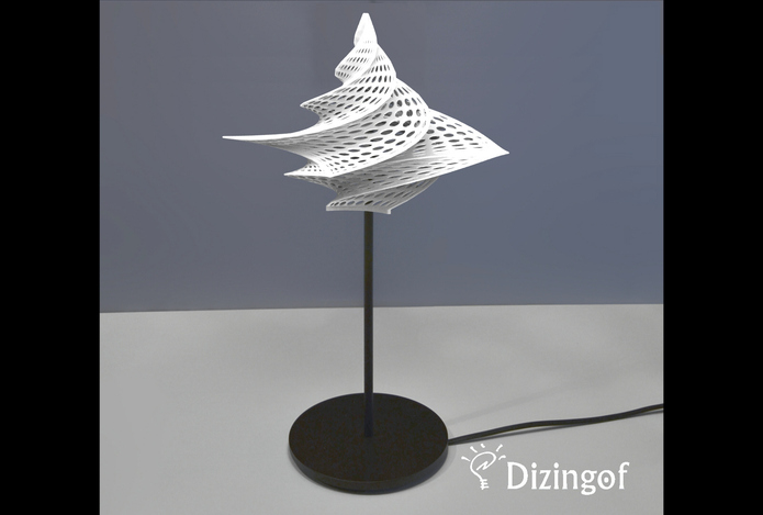Hexaedron Lamp Shade - Math Art by @Dizingof
