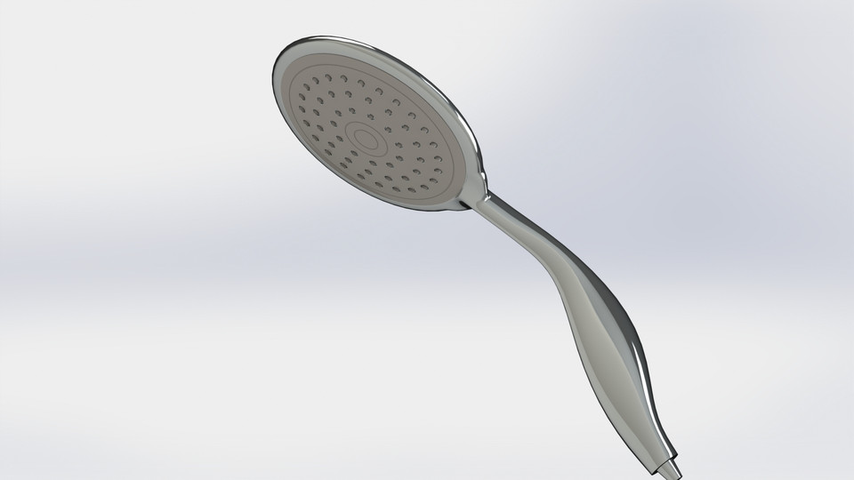 Showerhead 3D CAD Model Library GrabCAD