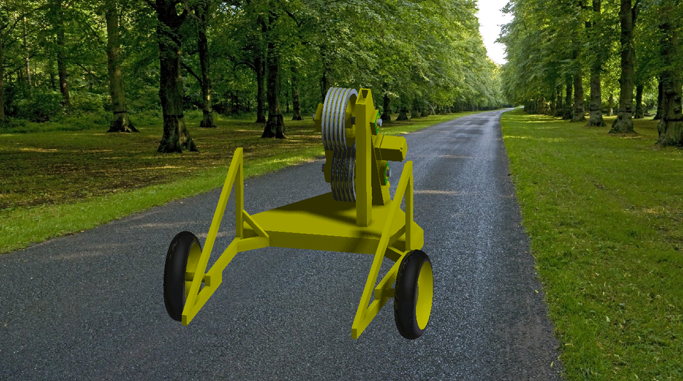 Cable reel tensioner concept 3D CAD Model Library GrabCAD