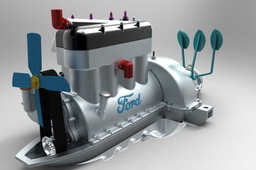 Keyshot rendering FORD ENGINE