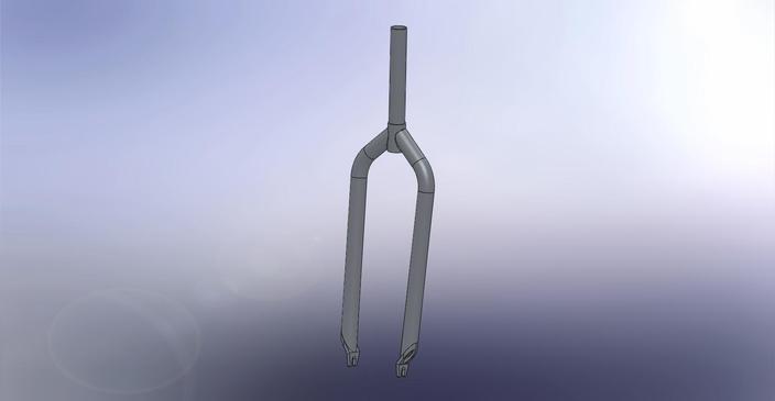 Bicycle fork, ultralight