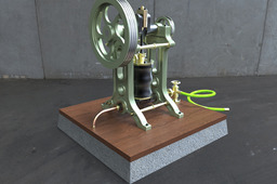 Side frame Engine in workshop