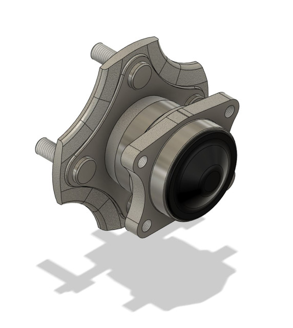 Rear Wheel Hub 3D CAD Model Library GrabCAD