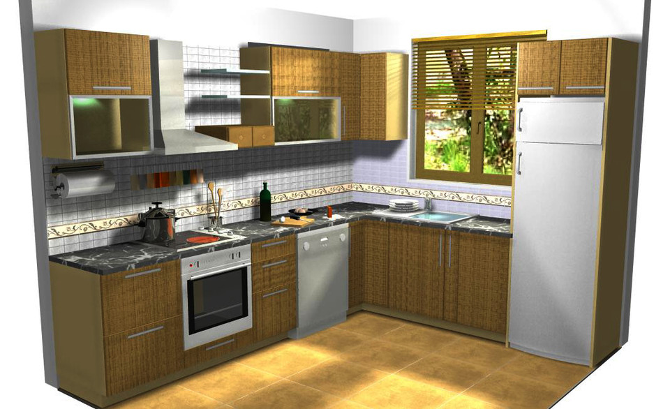 KITCHEN WITH ALL DIMENSION