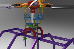 RC helicopter rotor assembly