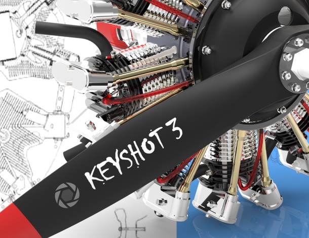 KeyShot Rendering on Radial Engine by Jan Elg