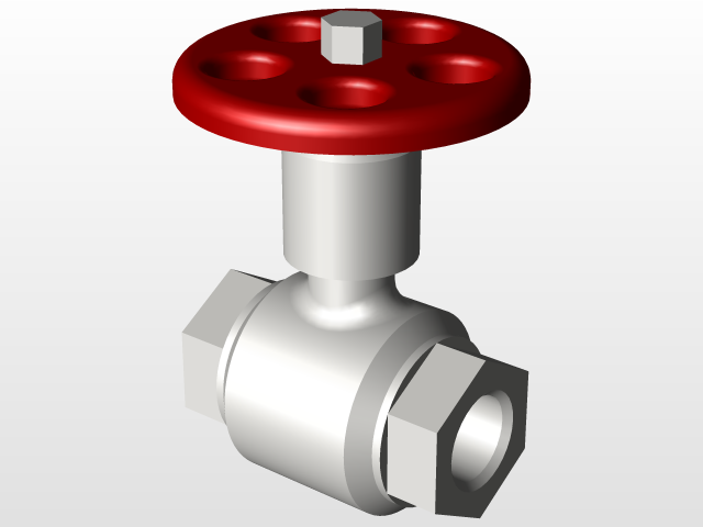Клапан запорный игольчатый ВНИЛ 491116.011 | 3D CAD Model Library | GrabCAD