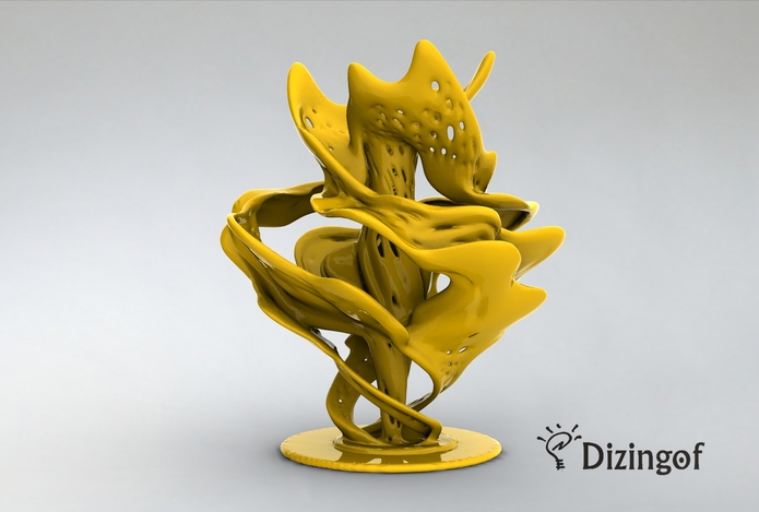 Borromean Vase - Math Art by @Dizingof