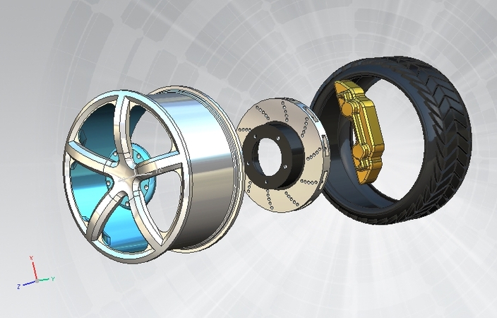 19" Wheel (Tyre Alloy Brake)